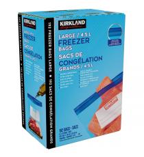 Sacs de congélation Kirkland Signature, 30,4 x 7,6 x 23,4 cm (192 x 4,5 L)