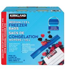 Sacs de congélation Kirkland Signature, format moyen (6 x 44 unités)