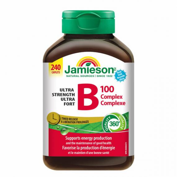 Jamieson timed-release ultra strength B100 complex 240 caplets
