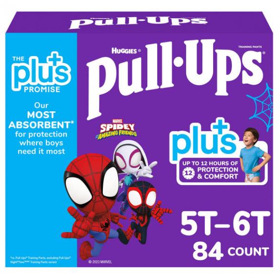 Pull-Ups Boys' Plus Size Training Pants, Size 2T-6T 84 ct