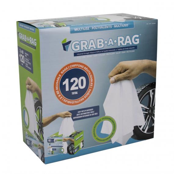 Grab-A-Rag - chiffons en microfibres réutilisables sans bords paquet de 80