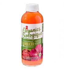 PC Organics Raspberry Hibiscus Kombucha 473 ml