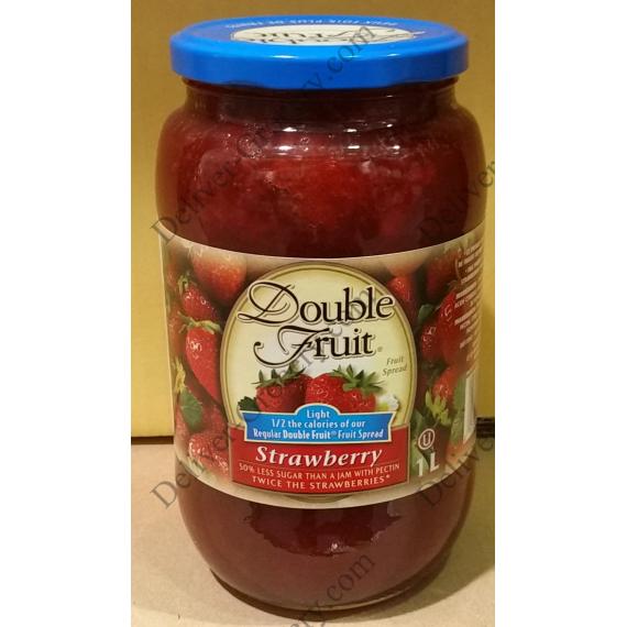 Double Fruit - confiture de fraises légère 1 L