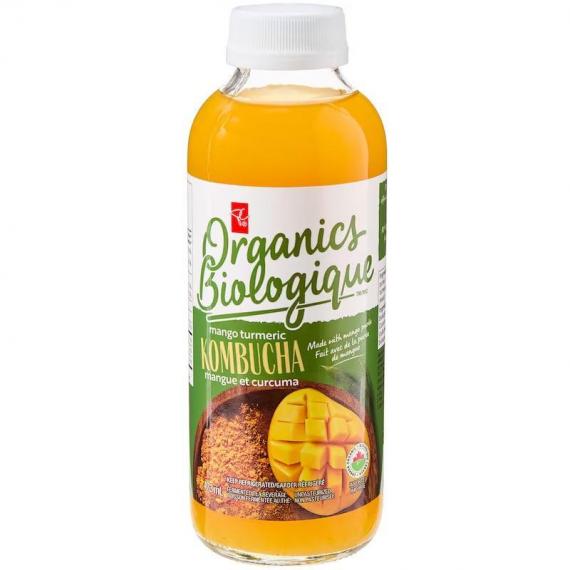 PC Organics Mango Turmeric Kombucha 473 ml