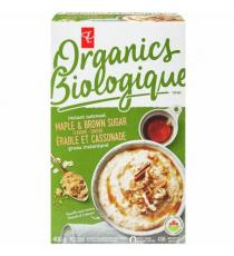 PC Organics Maple and Brown Sugar Instant Oatmeal 400 g