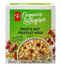 PC Organics Fruit and Nut Granola 325 g