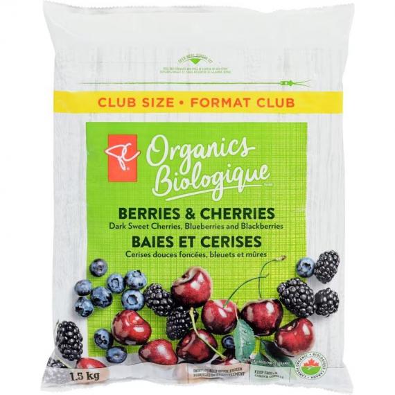 PC Organics Frozen Berries and Cherries 1.5 kg