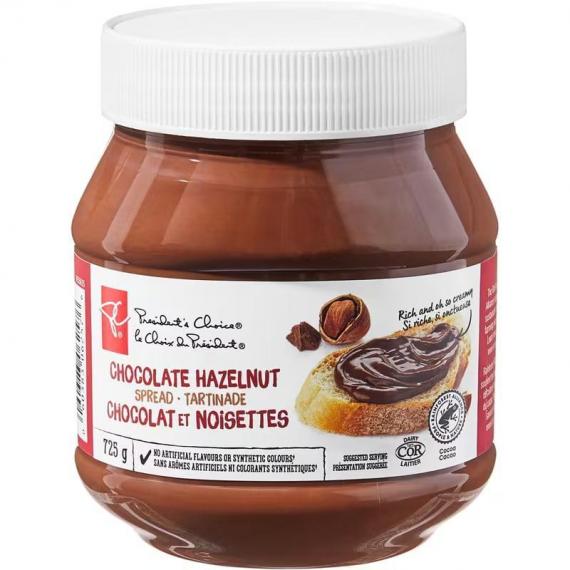 President's Choice Chocolate Hazelnut Spread 725 g