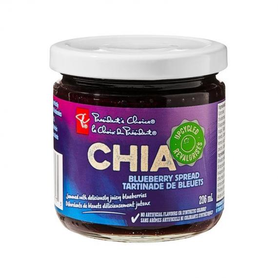 President Choice Chia Blueberry Spread 206 ml