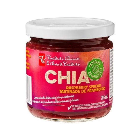 President Choice Chia Raspberry Spread 206 ml