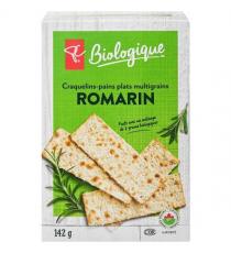 PC Organics Rosemary Multigrain Flatbread Crackers 142 g