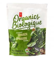 PC Organics Chopped Spinach 300 g