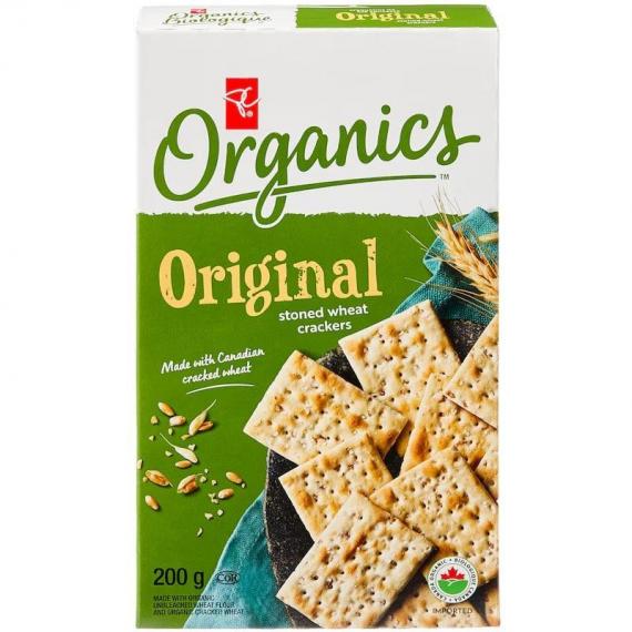 PC Organics Original Stoned Wheat Crackers 200 g