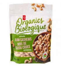 PC Organics Whole Raw Cashews 200 g
