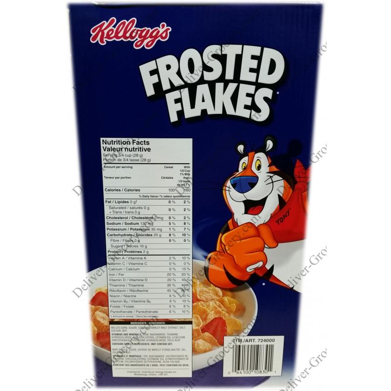 Kellogg 's Frosted Flakes Mega Jumbo Cereales 3.1 lbs (importados de Canadá)