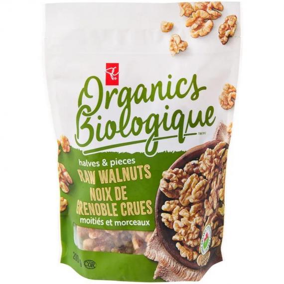PC Organics Raw Walnut Halves & Pieces 200 g