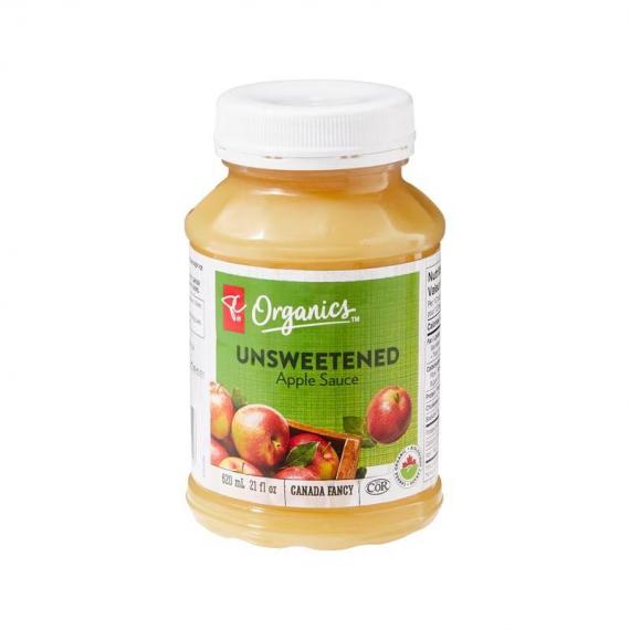 PC Organics Unsweetened Apple Sauce 620 ml