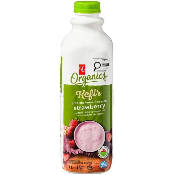 Kéfir de fraise probiotique biologique PC Organics 1000 ml