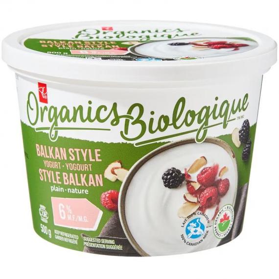 PC Organics Balkan Style Yogurt Plain 6% M.F. 500 g