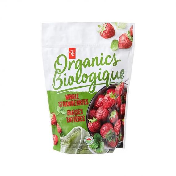 Fraises entières surgelées PC Organics 600 g