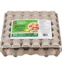 PC Organics Free-Range Large Brown Eggs Club Pack 30 ea