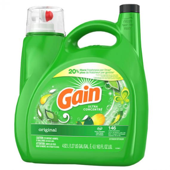 Gain 146 Wash Loads HE Liquid Detergent 163 fl oz