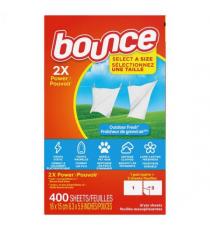 Bounce dryer sheets 400 sheets