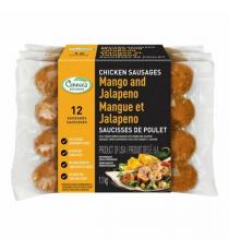 Saucisses de poulet à la mangue et aux jalapeños Connie's Kitchen 3 x 380 g (1,1 kg)