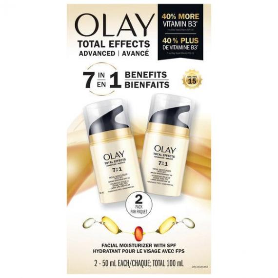 Olay Total Effects advanced nourishing moisturizer 2x50 mL