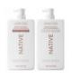 Shampoing et après-shampooing Native 2x1L