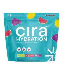 Poudre d'électrolyte d'hydratation Cira 45x5g saveurs variées Zéro calories