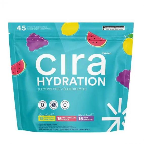 Cira hydration electrolyte powder 45x5g various flavours Zero calories