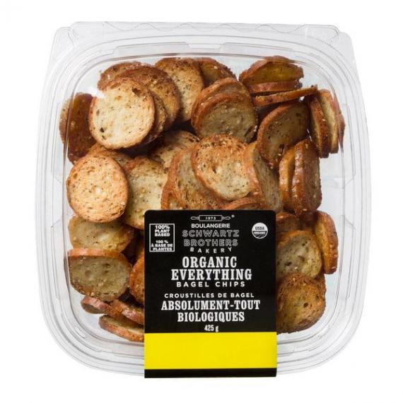 Chips de bagel bio «&nbsp;tout garni&nbsp;» de Schwartz Brothers Bakery, 425 g
