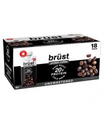 brüst dark roast protein coffee 18 x 325 mL