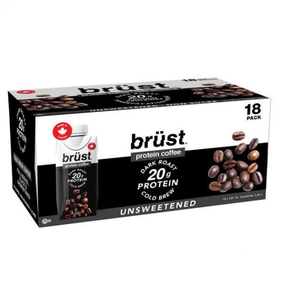 Café protéiné torréfié foncé Brüst 18 x 325 ml