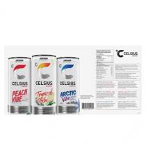 Celsius Vibes energy drink variety pack Zero sugar 18x355 mL