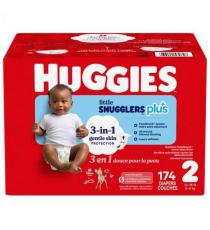 Huggies plus+ little snugglers diapers size 2