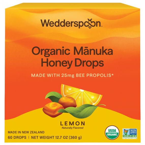 Organic Manuka Honey Lemon Drops 60 ct