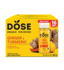 Dose Organic Ginger and Turmeric Wellness Shots 16 x 960 ml
