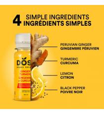 Dose – Shots bien-être bio au gingembre et au curcuma (16 x 960 ml)
