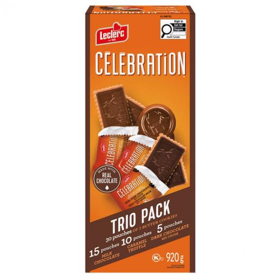 Leclerc Celebration - Trio Pack Butter Cookies 30 ct