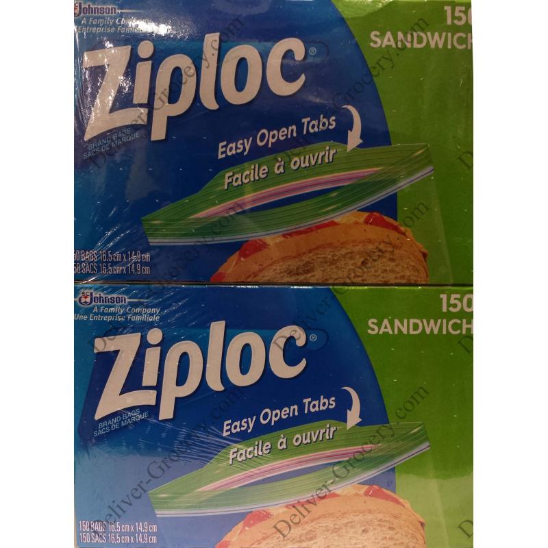 150 bags x 4 = 600 bags Ziploc Sandwich Bags 